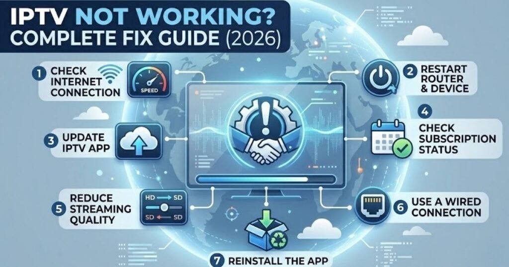 IPTV Not Working? Complete Fix Guide (2026)